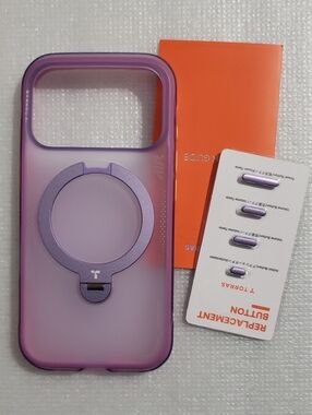 Torras Q3 Air 360 Spin Stand Case For iPhone 17 Pro 6.3", Purple